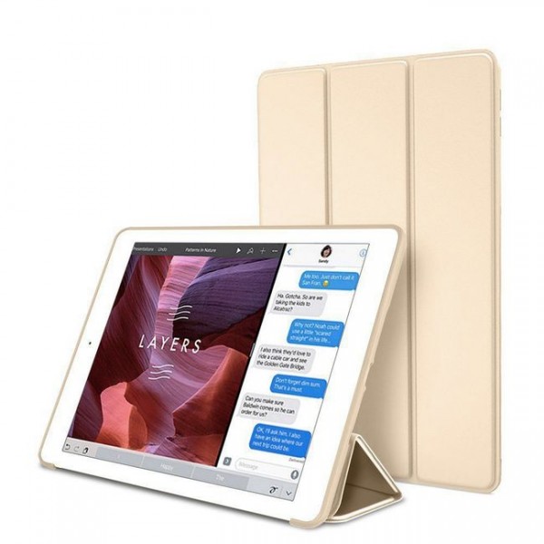 OEM TRIFOLD DIARY CASE WITH SILICONE FLIP COVER APPLE IPAD AIR 4 2020 10.9" GOLD